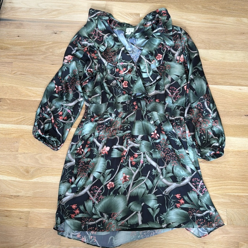 Ruffled print Johanna Ortiz for H&M dress size XL